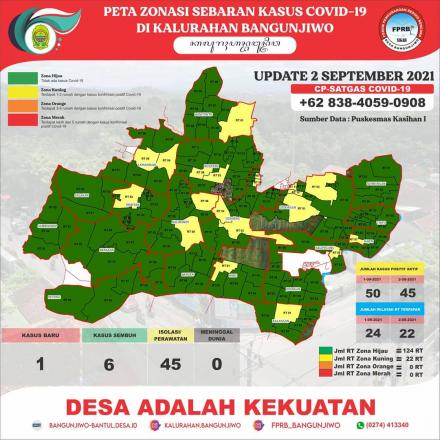 Update Peta Zonasi Sebaran Covid19 Tanggal 02 September 2021