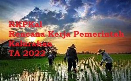 RKPKal Tahun Anggaran 2022