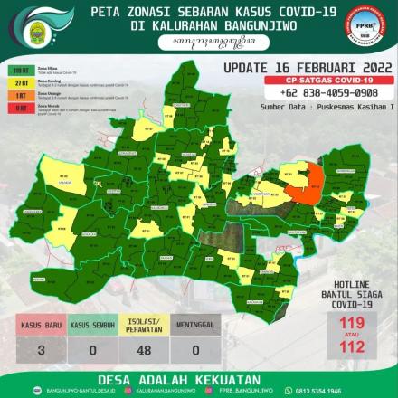 Update Peta Zonasi Sebaran Covid19 16 Februari 2022