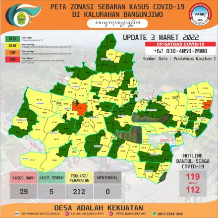 Update Peta Zonasi Sebaran Covid19 3 Maret 2022
