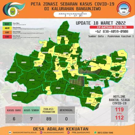 Update Peta Zonasi Sebaran Covid19 18 Maret 2022