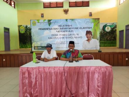 Pelatihan Pemanfaatan Limbah Minyak Jelantah Desa Prima Gayatri Bangunjiwo