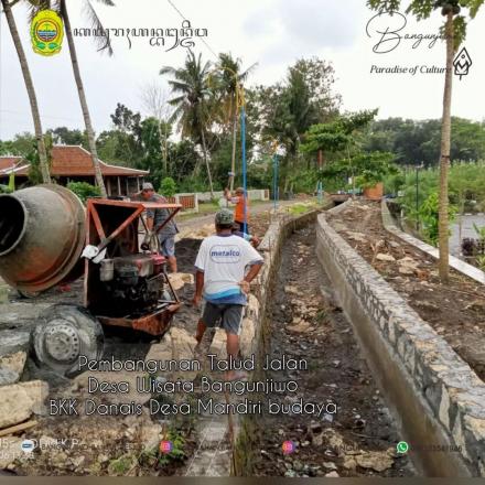 Pemanfaatan BKK Dana Keistimewaan untuk Pembangunan Jalan Desa Wisata Bangunjiwo