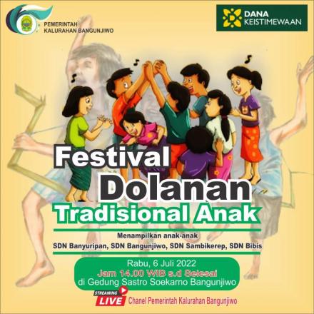 Festival Dolanan Tradisional Anak Kalurahan Bangunjiwo Tahun 2022