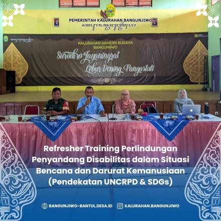 Kegiatan refresher training perlindungan penyandang disabilitas 