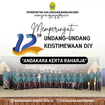 12 tahun Undang-Undang Keistimewaan Daerah Istimewa Yogyakarta