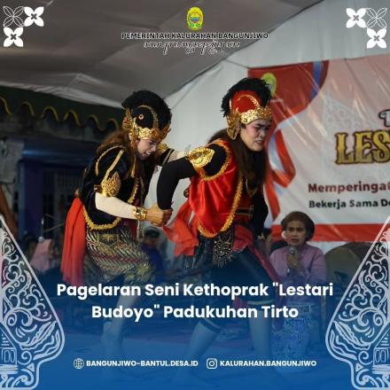 Pentas Seni Kethoprak Putri Lestari Budoyo Padukuhan Tirto