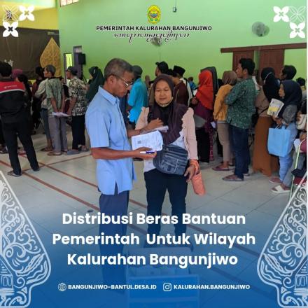 Penyaluran Bantuan Beras CBP Periode Oktober 2024 di Kalurahan Bangunjiwo