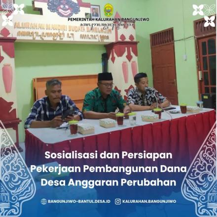 Sosialisasi Pelaksanaan Pembangunan Anggaran Perubahan APBKal TA 2024