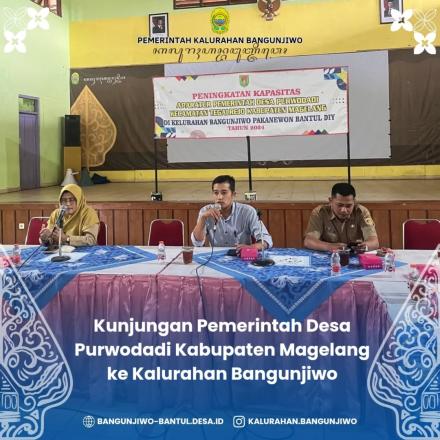 Kunjungan Pemdes Purwodadi Magelang di Kalurahan Bangunjiwo