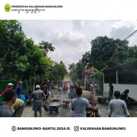 Pembangunan Corblok Jalan Jipangan RT 07 dari Dana Silpa TA 2024