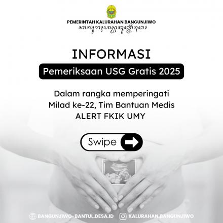 Kegiatan Pemeriksaan USG Gratis bersama FKIK UMY Tahun 2025