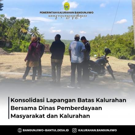 Konsolidasi Penetapan Batas Kalurahan Bangunjiwo, Triwidadi dan Argomulyo