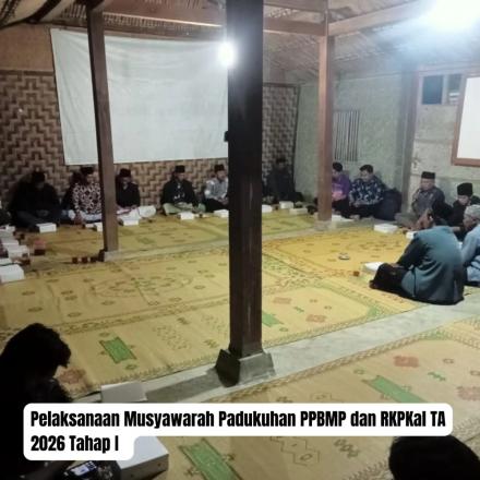 Musyawarah Padukuhan Program PPBMP TA 2026 di Padukuhan Ngentak, Kenalan, dan Kalangan