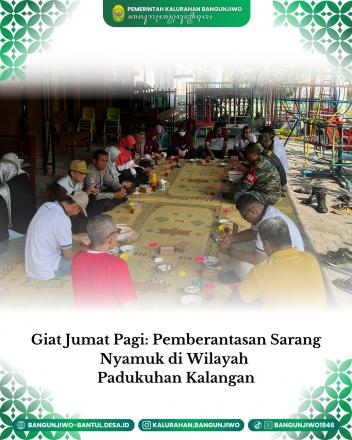 Kegiatan PSN di Padukuhan Kalangan Bangunjiwo Tahun 2025