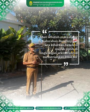 Apel pagi pada Senin 4 Agustus 2025