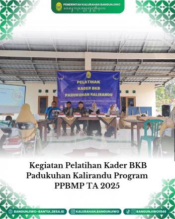 Pelatihan Kader BKB Padukuhan Kalirandu Program PPBMP TA 2025