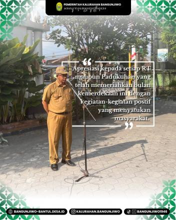 Kegiatan Apel Pamong Kalurahan 25 Agustus 2025