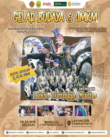 Gelar Budaya dan UMKM Kapanewon Kasihan Tahun 2025
