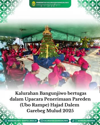 Norokariyo Bangunjiwo bertugas dalam Garebeg Maulud Tahun 2025