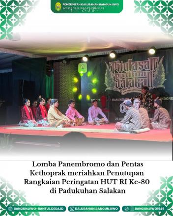 Pentas Panembromo dan Kethoprak Amusa Budaya Padukuhan Salakan