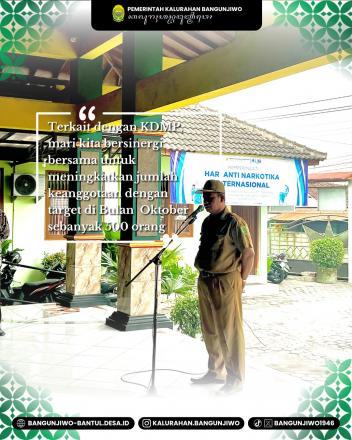 Kegiatan Apel Pamong Kalurahan Bangunjiwo 15 September 2025