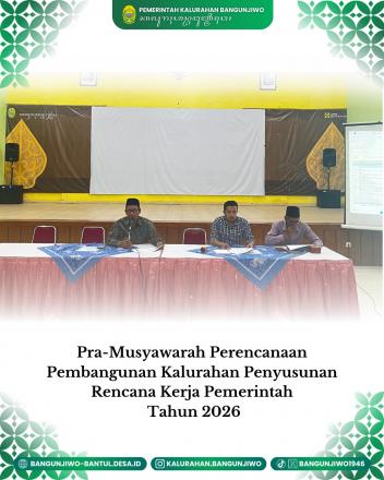 Pra Musrenbangkal RKPKal Kalurahan Bangunjiwo TA 2026