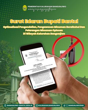 Edaran Optomalisasi Pengawasan Peredaran Minuman Oplosan