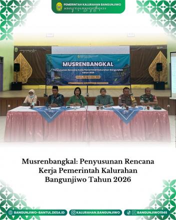 Musrenbangkal Penyusunan RKPKal Kalurahan Bangunjiwo TA 2026 
