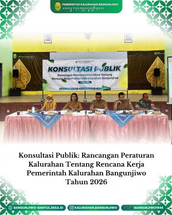 Konsultasi Publik Raperkal RKPKal Kalurahan Bangunjiwo TA 2026