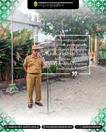 Kegiatan Apel Pamong Kalurahan Senin 29 September 2025