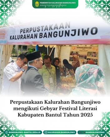 Perpustakaan Bangunjiwo meriahkan Gebyar Festival Literasi Bantul Tahun 2025