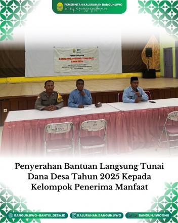 Penyaluran BLT DD Periode Bulan Oktober Tahun 2025