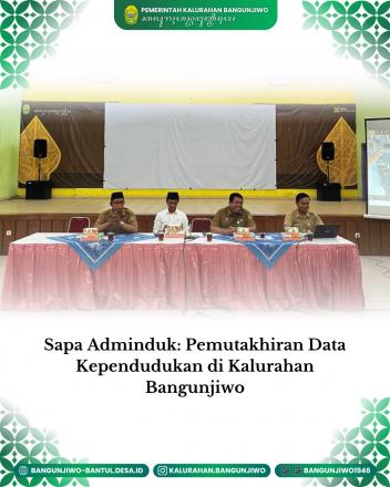 Kegiatan Sapa Adminduk di Kalurahan Bangunjiwo bersama Komisi A DPRD Kabupaten Bantul