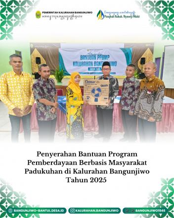 Penyerahan Bantuan Program Pemberdayaan Berbasis Masyarakat Padukuhan Tahun Anggaran 2025