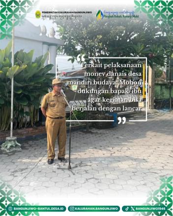 Kegiatan Apel Pamong Kalurahan Bangunjiwo 20 Oktober 2025