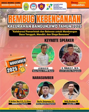 Rembug Kebencanaan Bersama FPRB Bangunjiwo