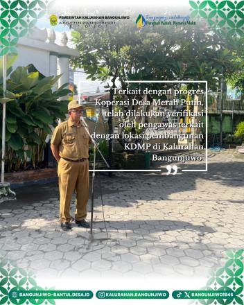 Kegiatan Apel Pamong Kalurahan Bangunjiwo 3 November 2025