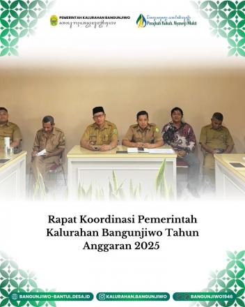 Rakor Pemerintahan Kalurahan Bangunjiwo bulan November 2025