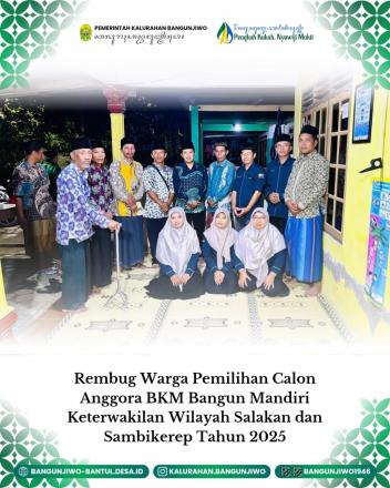 Pemilu BKM Bangun Mandiri Wilayah Salakna dan Sambikerep