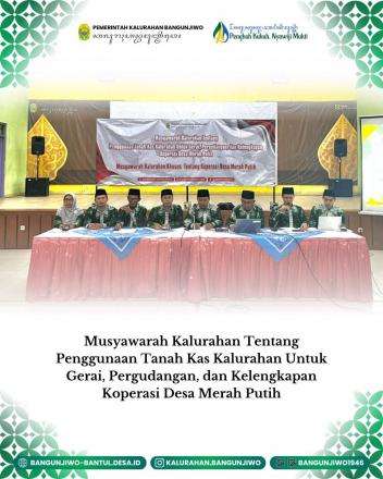 Muskal Penggunaan Tanah Kas Kalurahan untuk KDMP Kalurahan Bangunjiwo