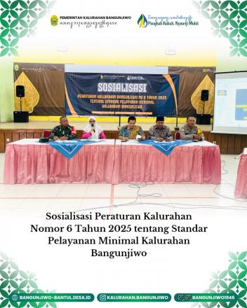 Sosialisasi Perkal Nomor 6 Tahun 2025 tentang SPM Kalurahan Bangunjiwo