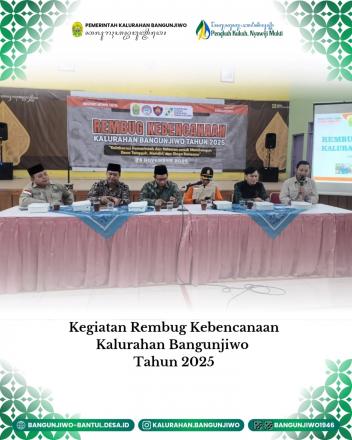 Rembug Kebencanaan Kalurahan Bangunjiwo Tahun 2025