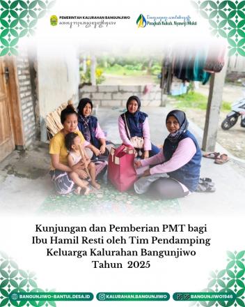 Visitasi dan Pemberian PMT bagi Ibu Hamil Resti di Kalurahan Bangunjiwo