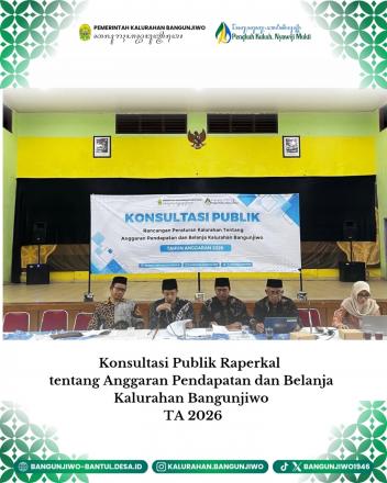 Publik Hearing Raperkal tentang APBKal Kalurahan Bangunjiwo TA 2026