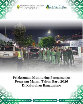 Monitoring Pengamanan Perayaan Malam Tahun Baru 2026