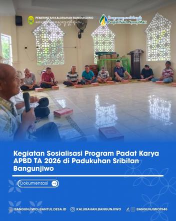 Sosialisasi Padat Karya APBD TA 2026 di Sribitan RT 04 dan 05