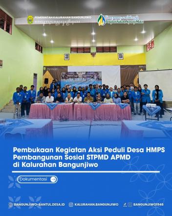 Aksi Peduli Desa HMPS Pembangunan Sosial STPMD APMD di Bangunjiwo