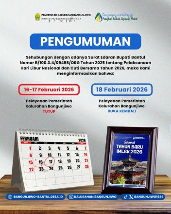 Pengumuman Libur Imlek Tahun 2026