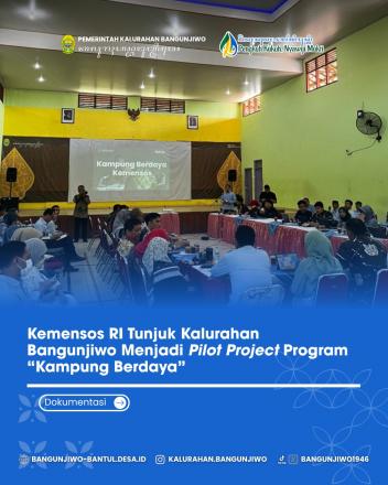 Rapat Koordinasi Program Kampung Berdaya Kalurahan Bangunjiwo 2026